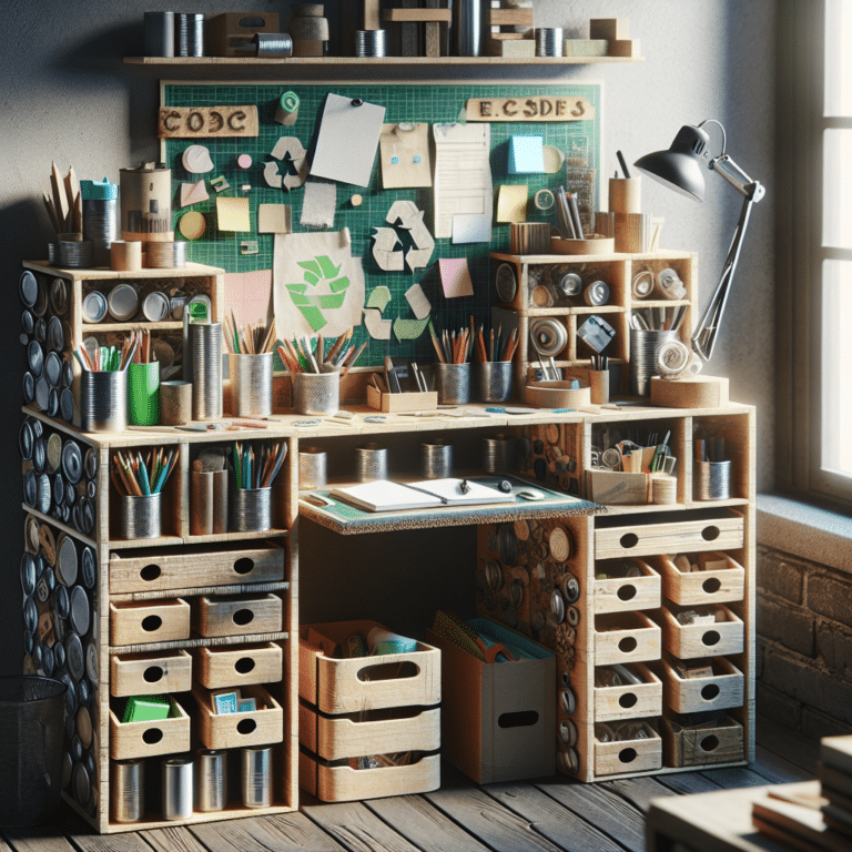 Re-imagining Work Spaces with Recycled Material Desk Organizers