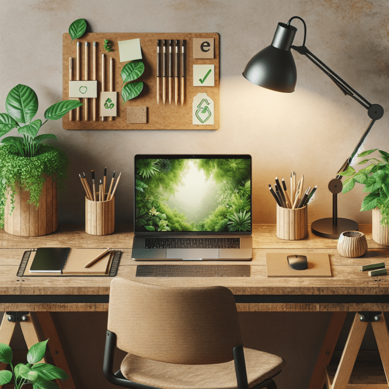 How to Create a Sustainable Desk Setup for Work