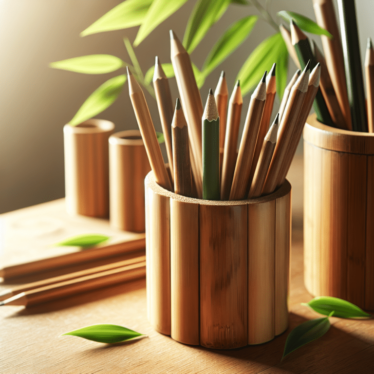 Bamboo Pencil Holders - The Greenest Choice