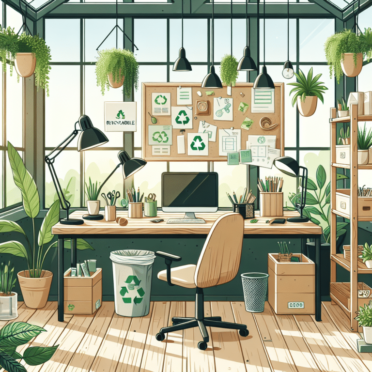 Transform your Workspace with Sustainable Desk Setup".