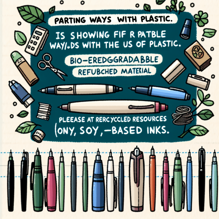 Breaking Up with Plastic: A Review of Plastic-Free Pens